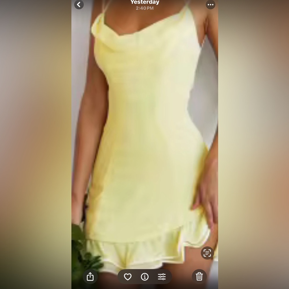 Lucy in the Sky Yellow Mini Dress